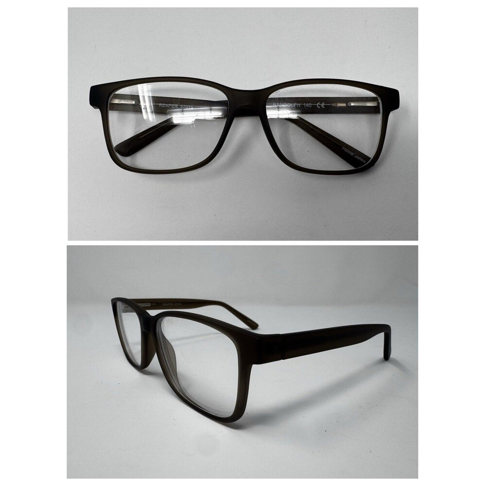 Randolph Reaper Brown Eyeglass Frames 57-15-140 Japan Authentic